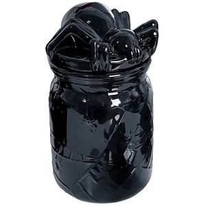 Killstar Jar 8” Arachnid Black Ceramic Spider Lid